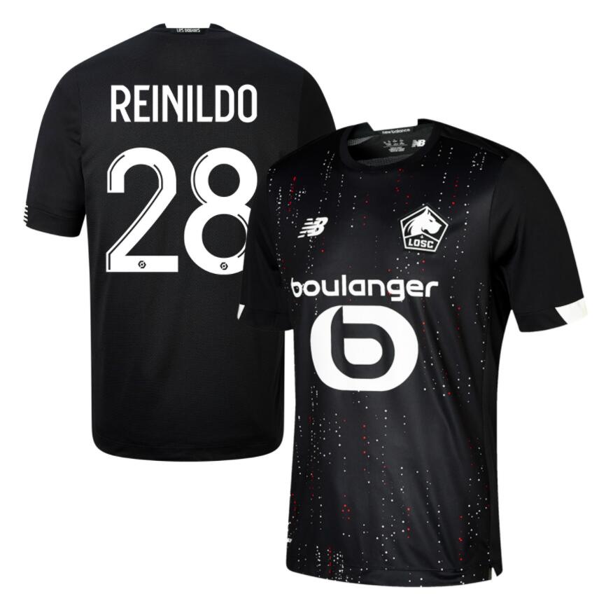 LOSC Lille Away Kit Soccer Jersey REINILDO #28 2020/21